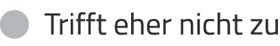   Trifft eher nicht zu