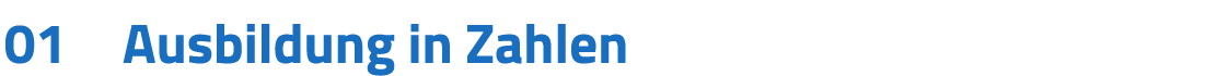 01 Ausbildung in Zahlen
